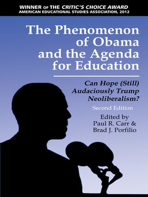 cover image of The Phenomenon of Obama and the Agenda for Education
